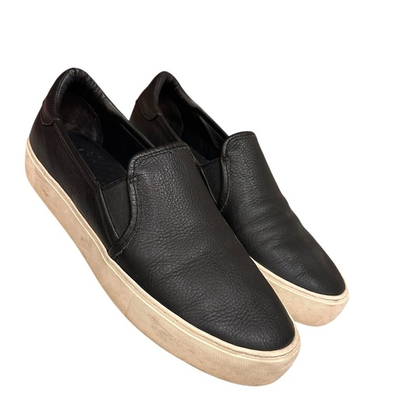 UGG Shoes - UGG Jass Black Leather Slip-on Sneakers Shoes Women’s Size 11